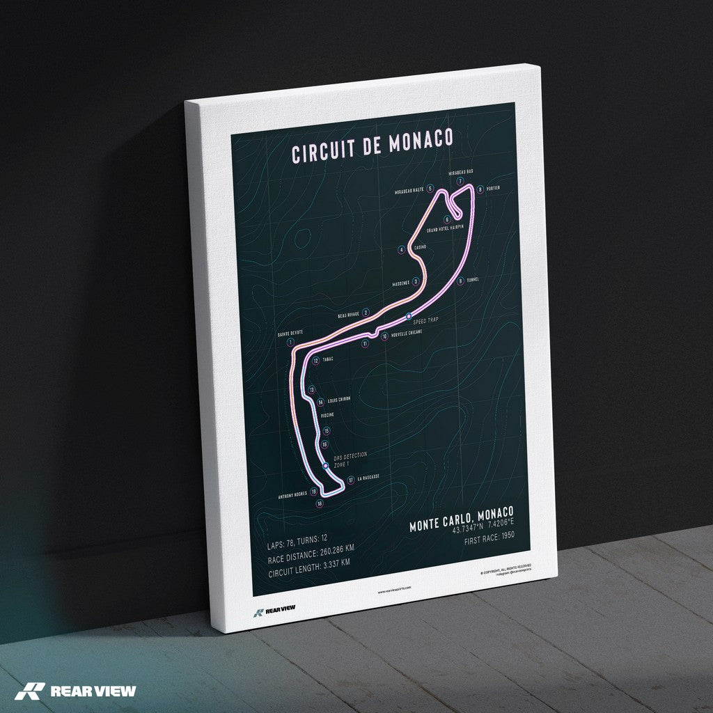 Monte Carlo - Monaco Track Art Print