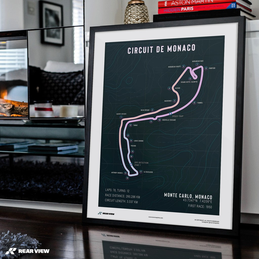 Monte Carlo - Monaco Track Art Print