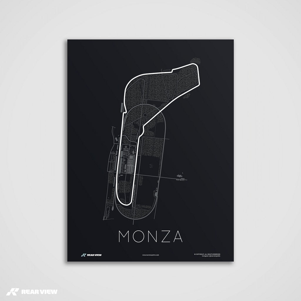 Full Throttle Formula 1 – Monza Track Art Print