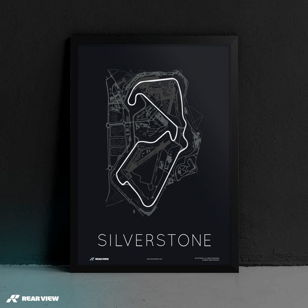 The Blueprint of Velocity – Silverstone Track Art Print