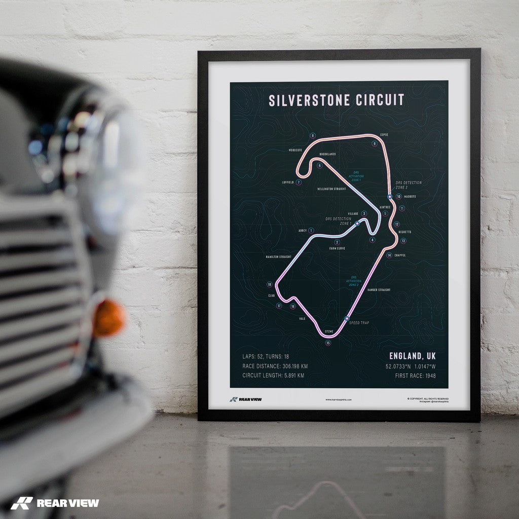 Prestigious Formula - Silverstone Track Art Print
