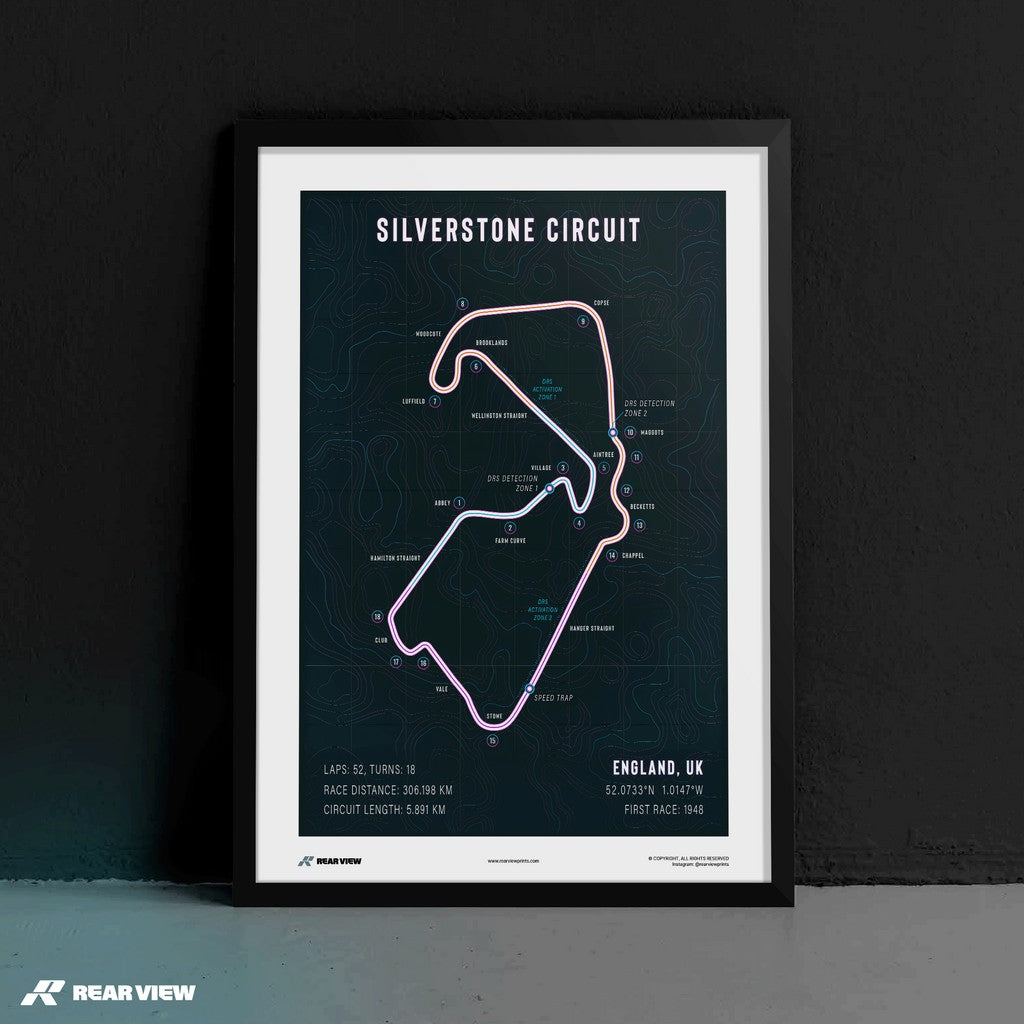Prestigious Formula - Silverstone Track Art Print