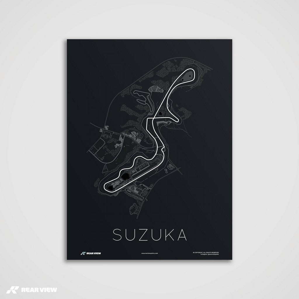 The Legendary 8 – Suzuka Track Art Print