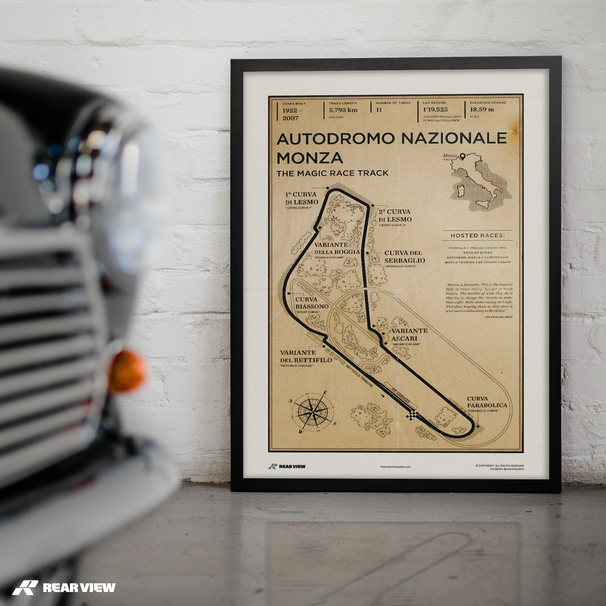Vollgas-Formel 1 – Monza-Poster