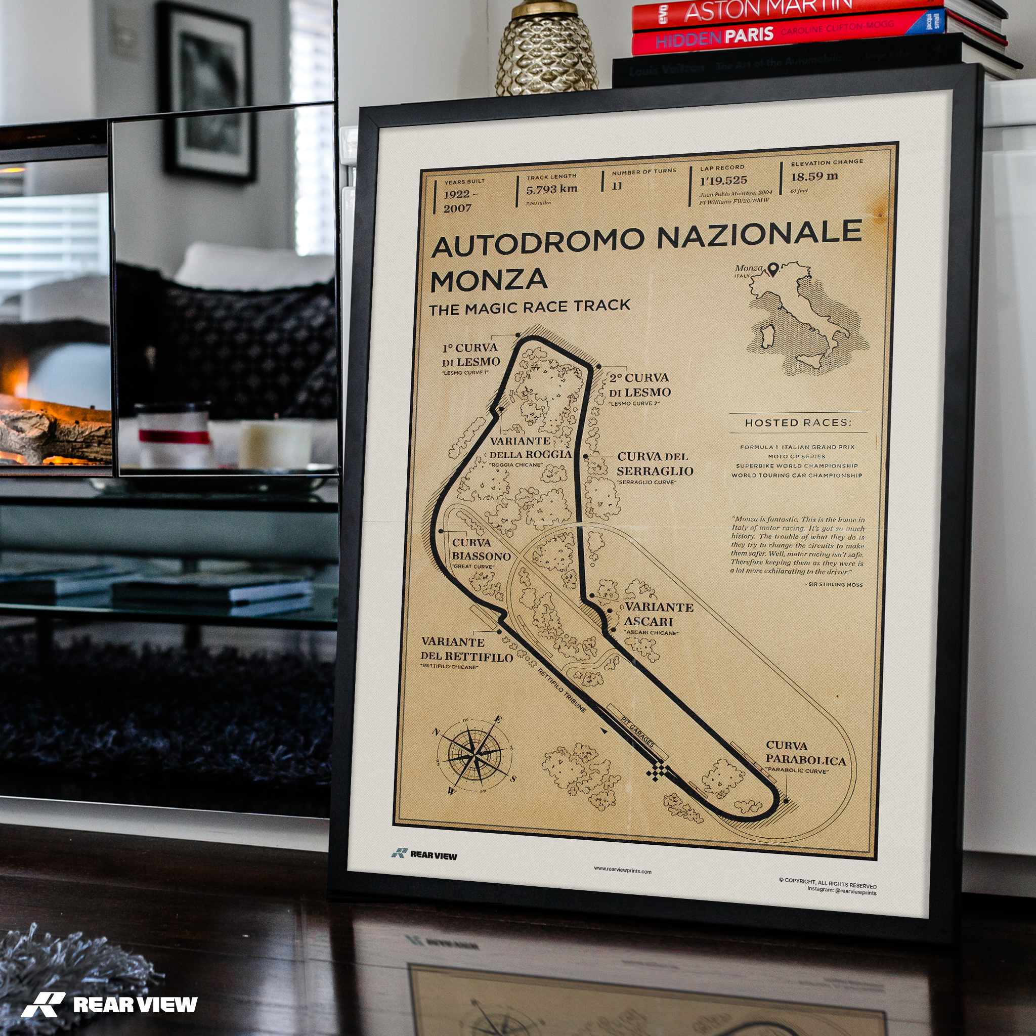 Vollgas-Formel 1 – Monza-Poster