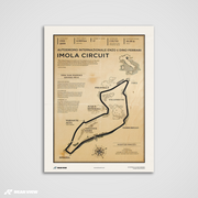 Imola Rennstrecke - Vintage Kunstdruck