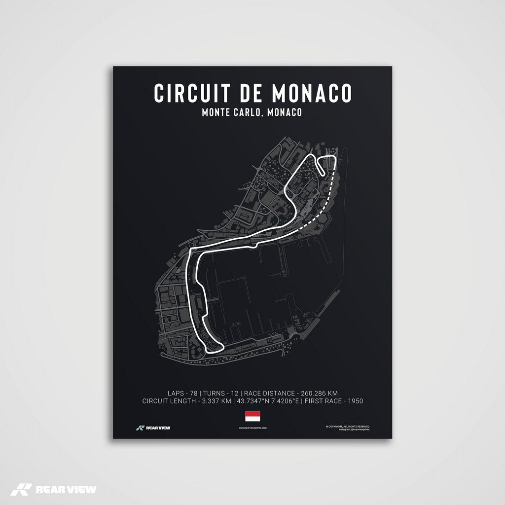 GP Grandeur - Monaco Track Art Print