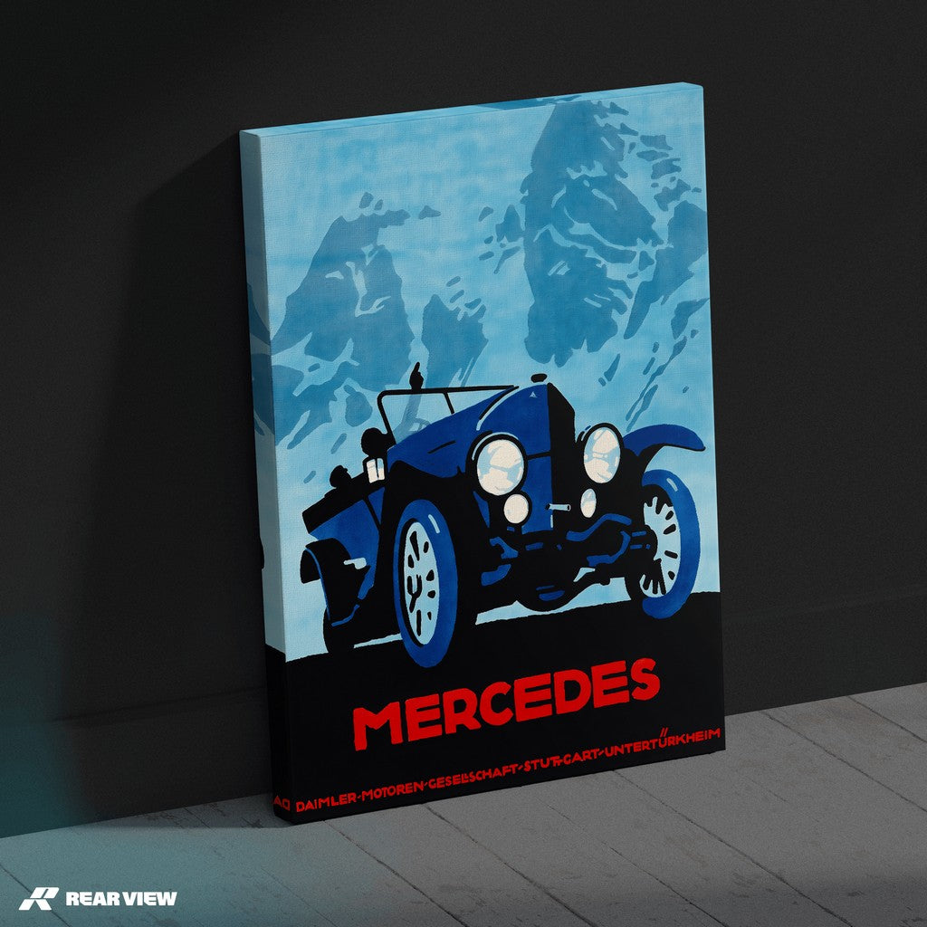 Alpine Speed - Mercedes Art Print