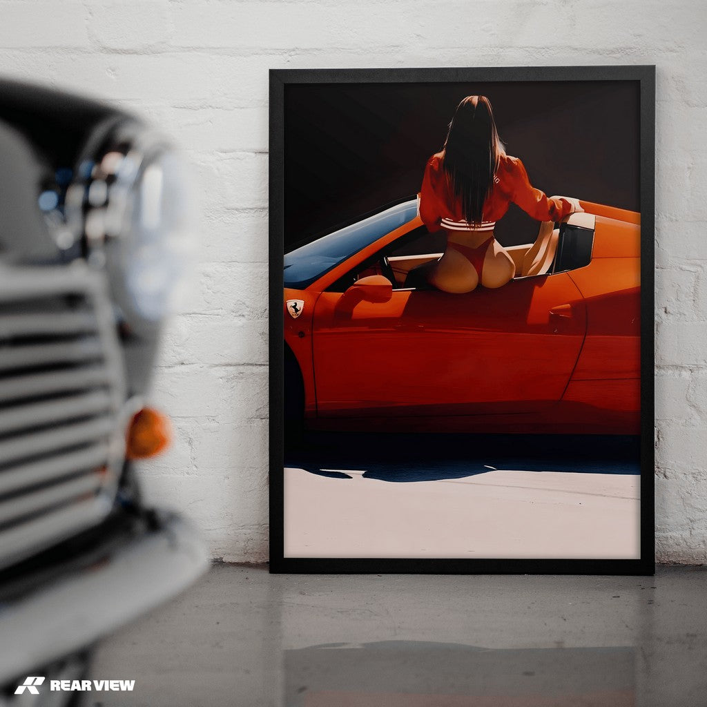 Redline Temptation - Supercar Art Print