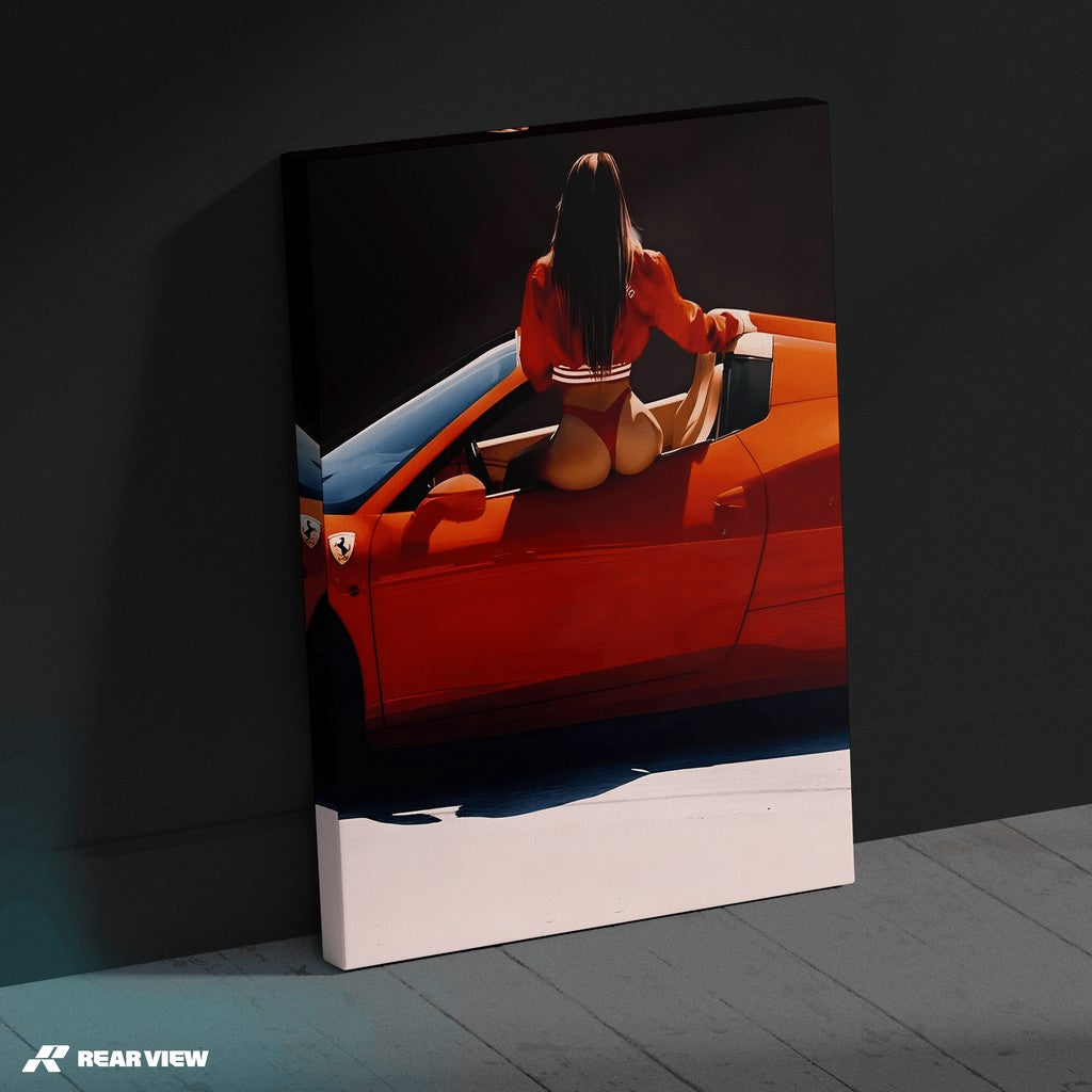Redline Temptation - Supercar Art Print
