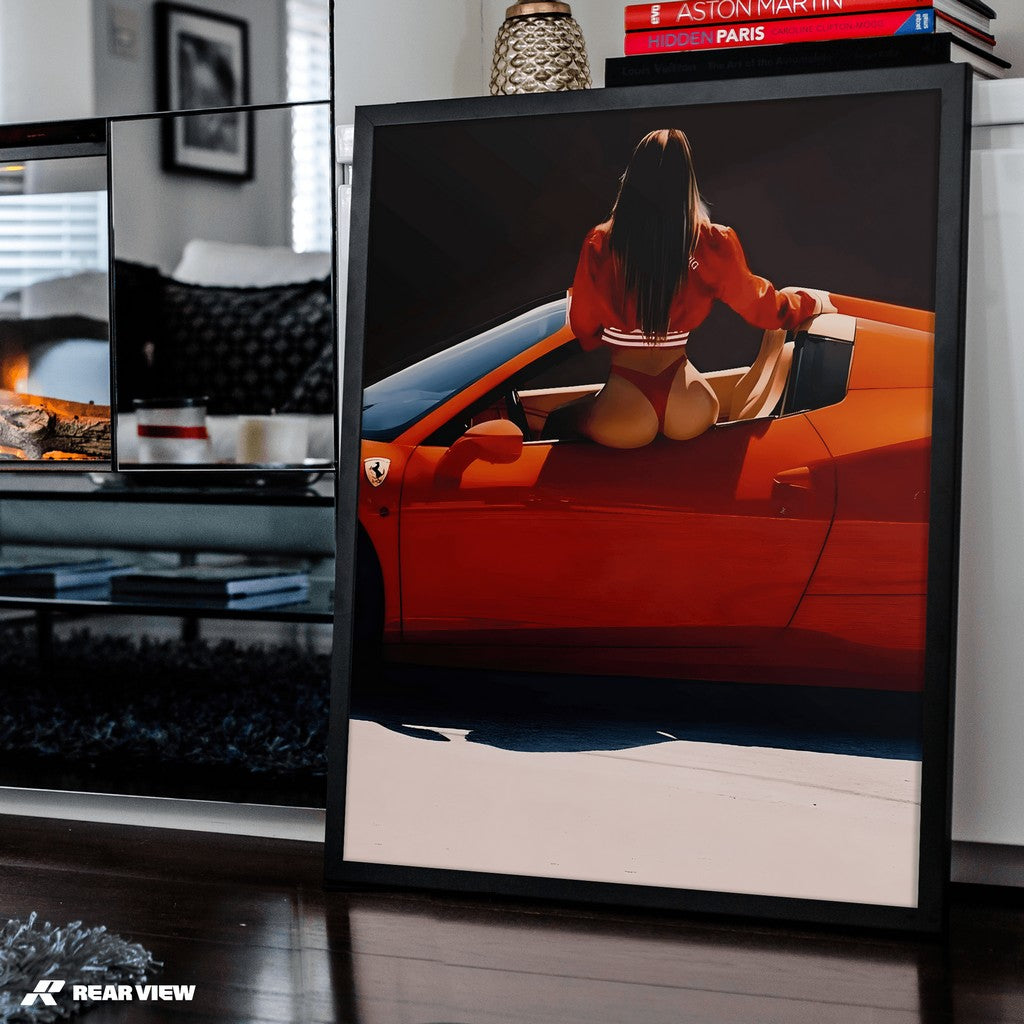 Redline Temptation - Supercar Art Print