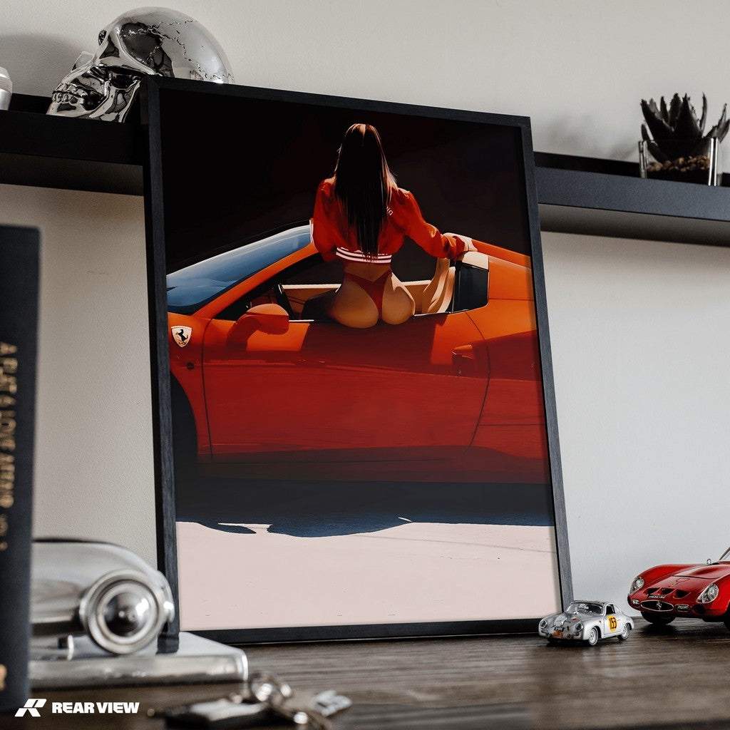 Redline Temptation - Supercar Art Print