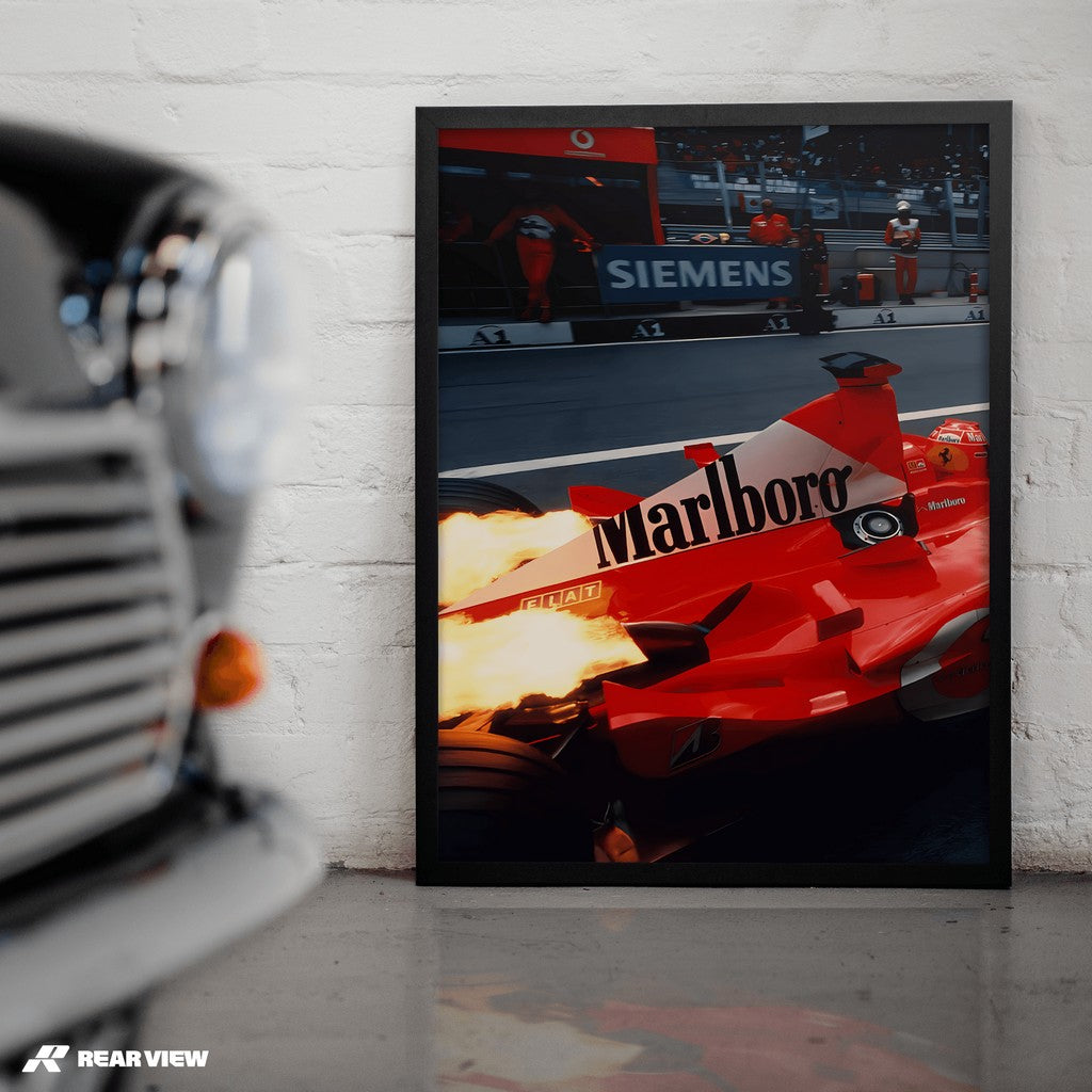Pitlane Inferno - GP Power Art Print