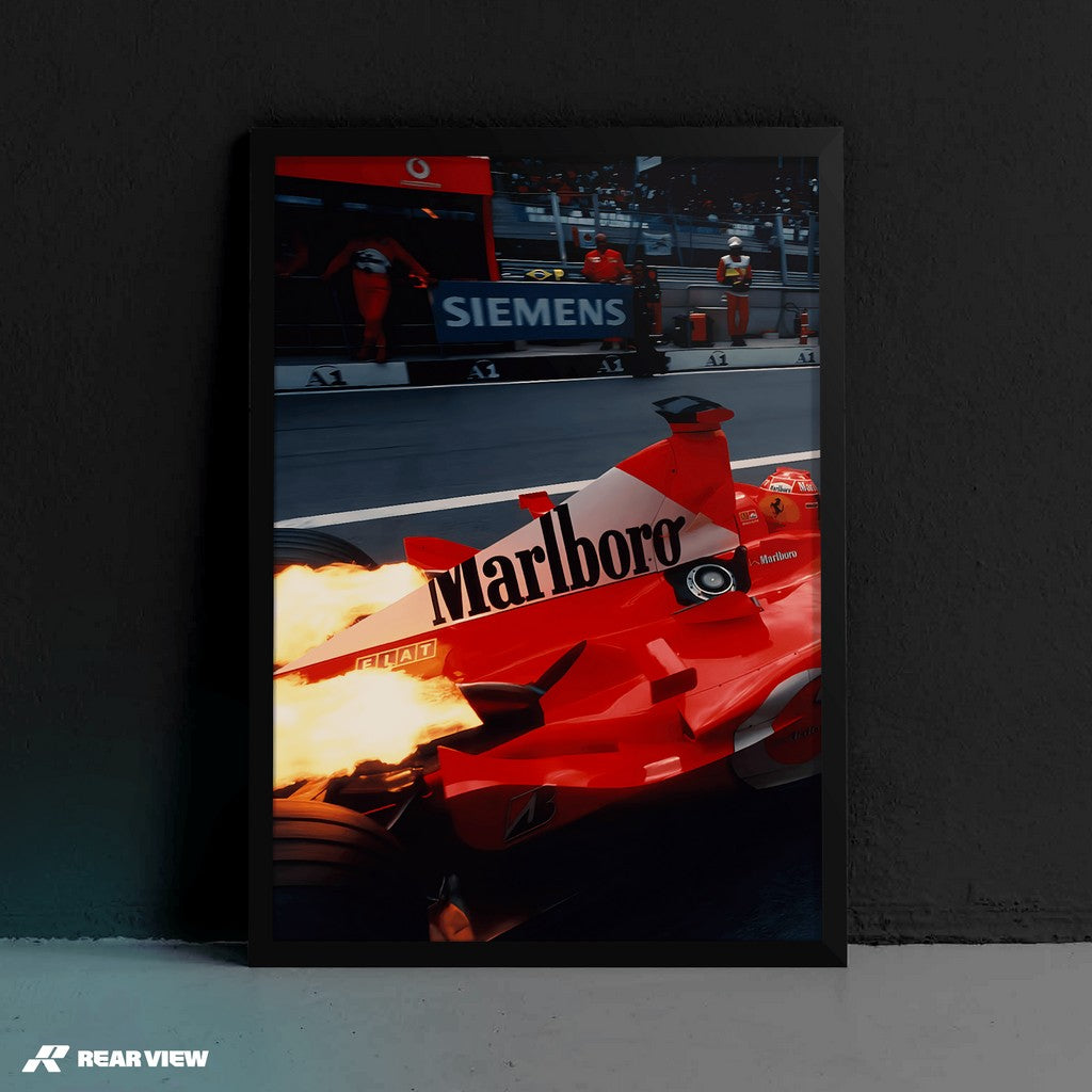 Pitlane Inferno - GP Power Art Print