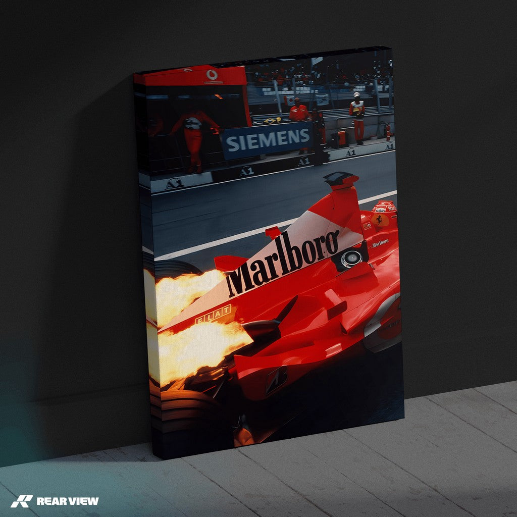 Pitlane Inferno - GP Power Art Print