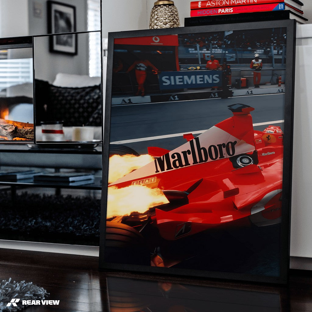 Pitlane Inferno - GP Power Art Print