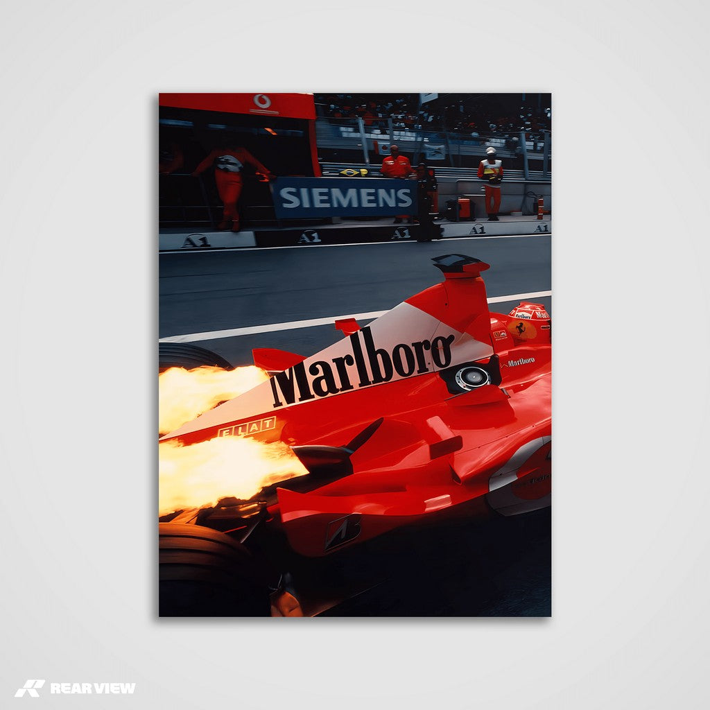 Pitlane Inferno - GP Power Art Print