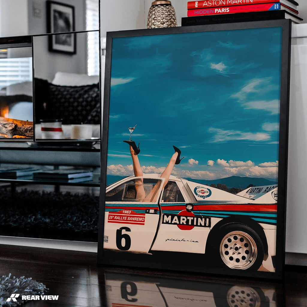 Sky High Style - Martini Rally Art Print