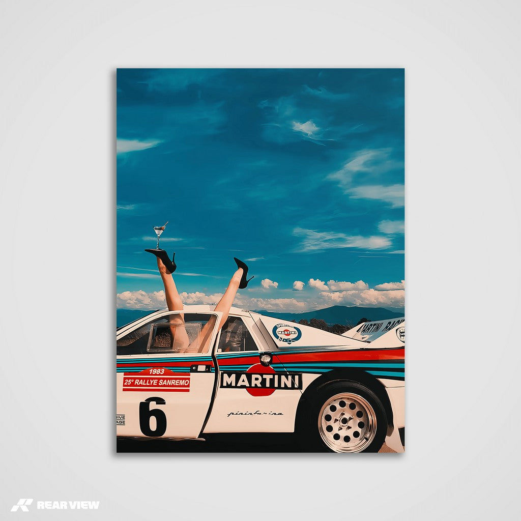 Sky High Style - Martini Rally Art Print
