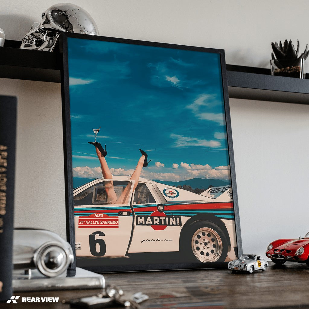 Sky High Style - Martini Rally Art Print