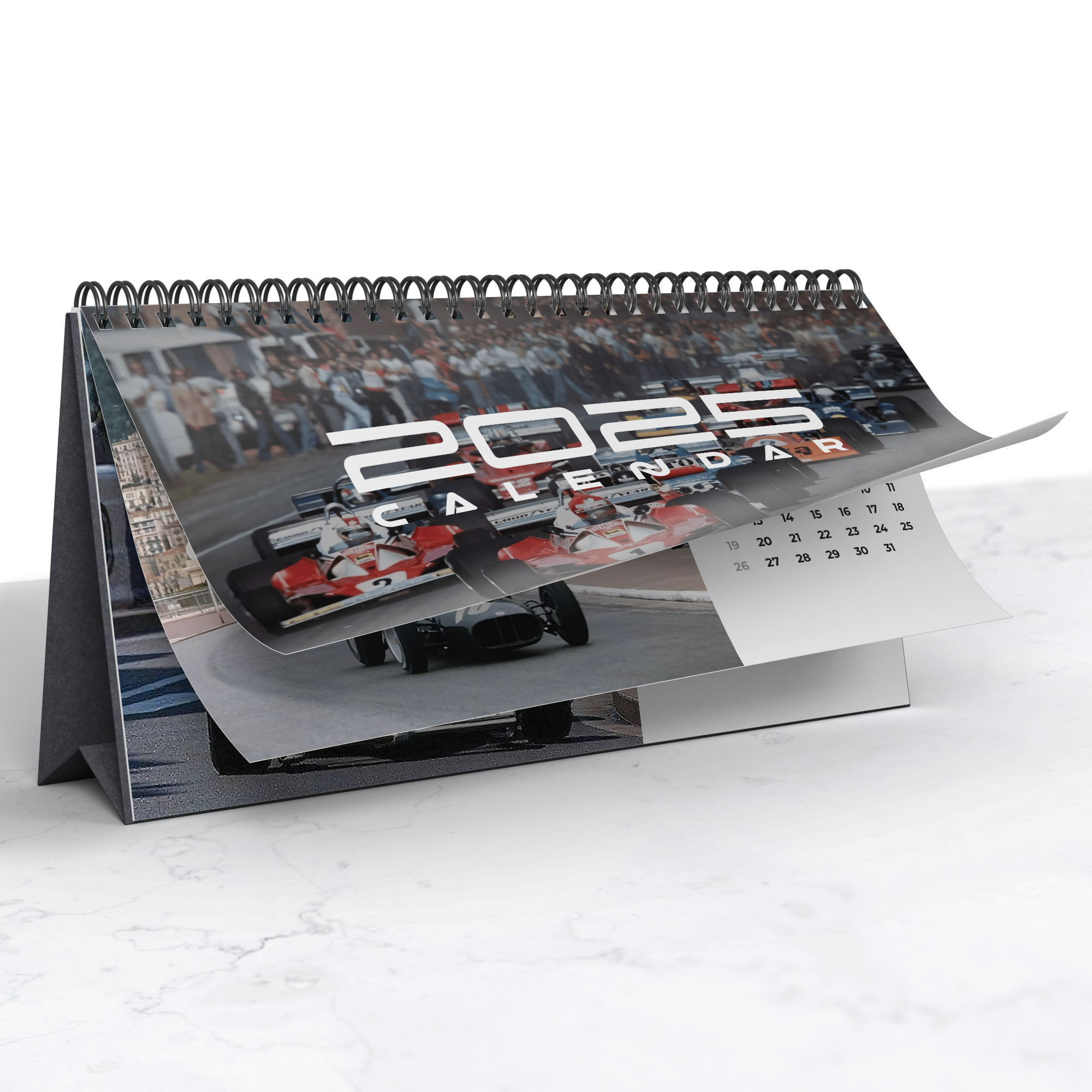 Vintage_F1_2025_Desktop_Calendar_Folded_Pages_Mockup.png