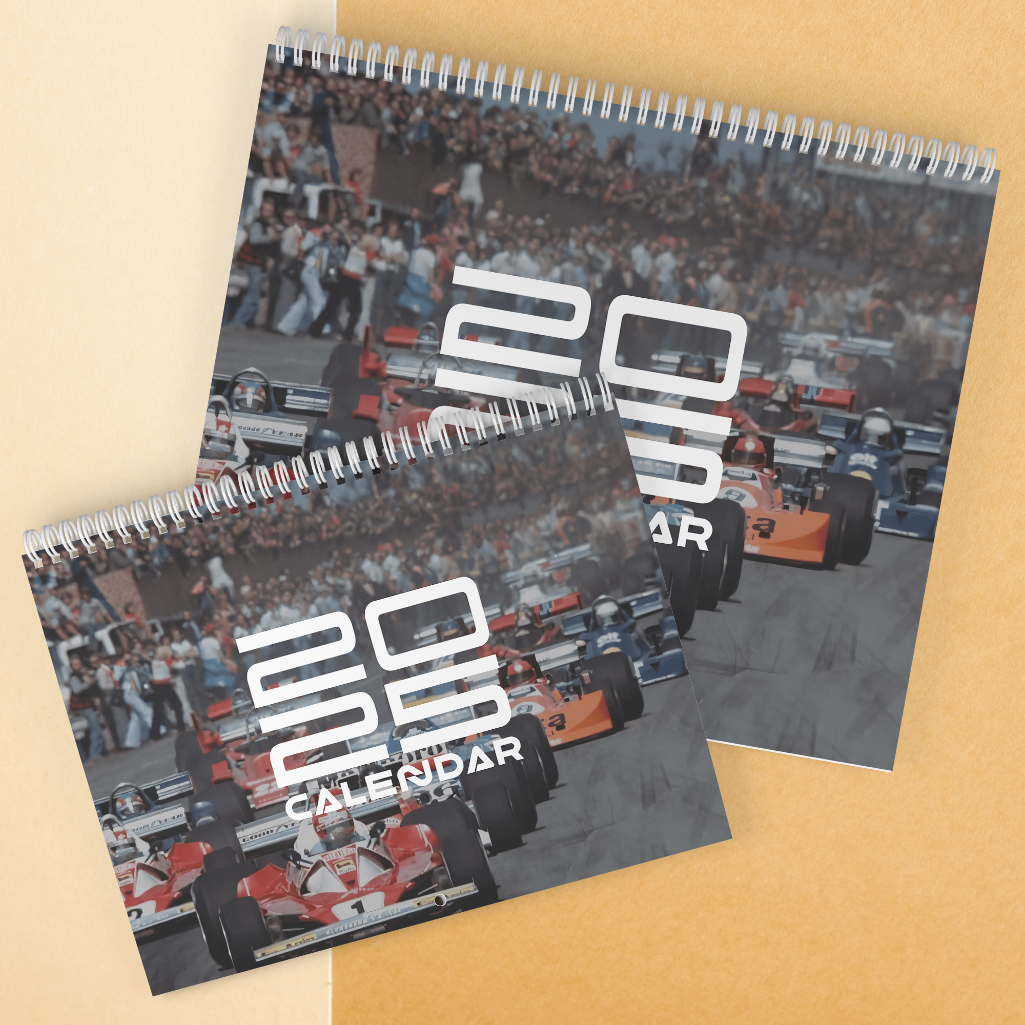 Vintage_F1_2025_Wall_Calendar_Two_Sizes_Mockup.png