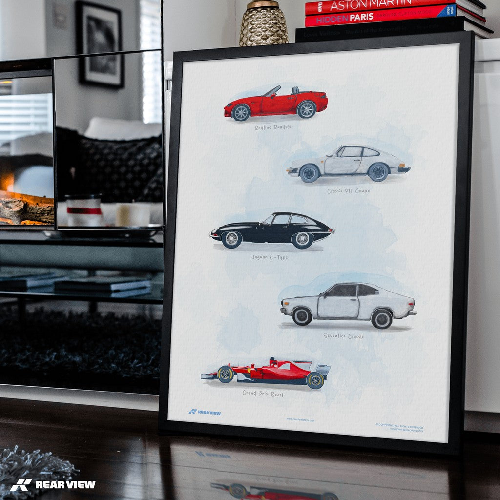 Throttle Kings – Watercolour Art Print