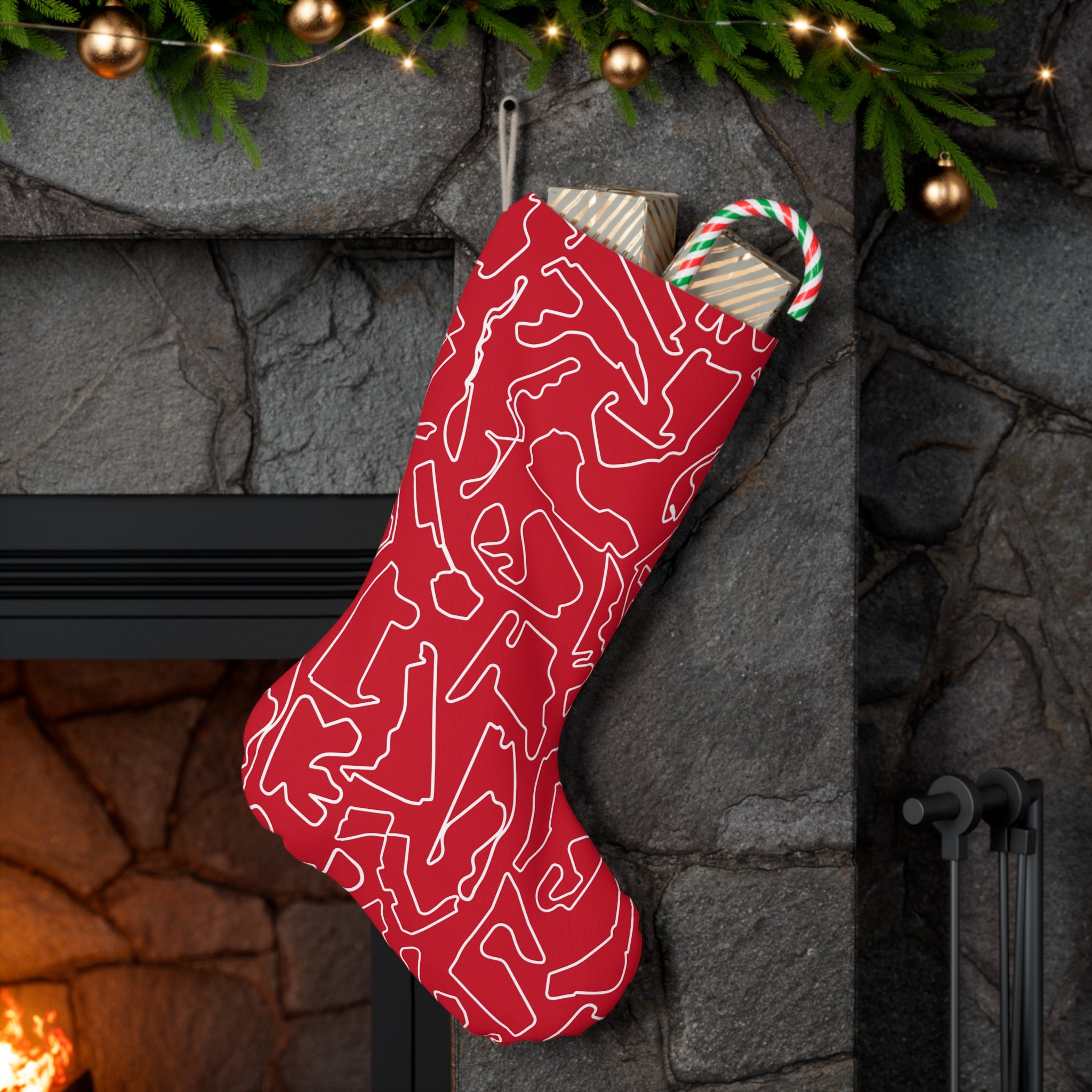 GP Race Tracks - Red Santa Stocking