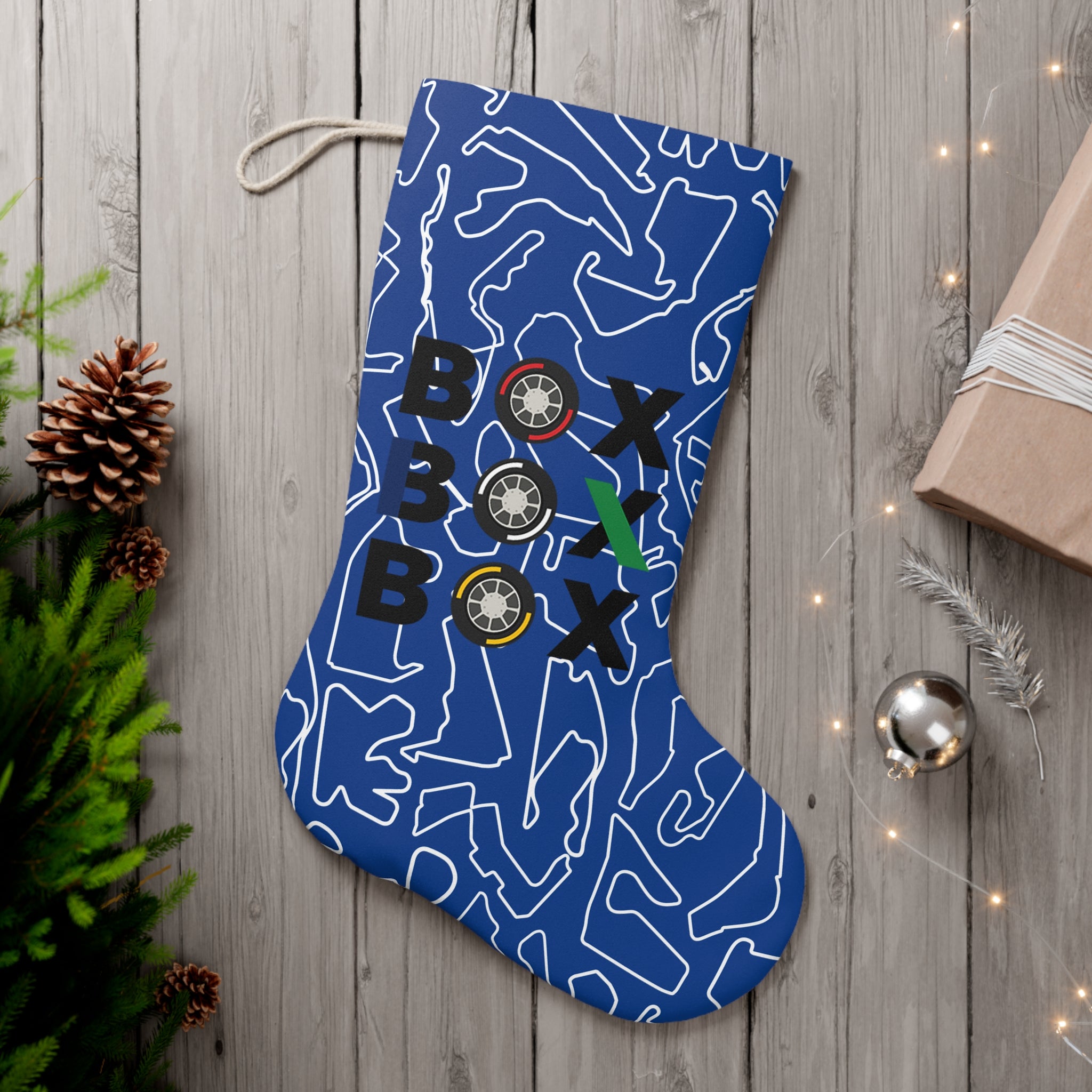 GP Box Box Box - Blue Santa Stocking