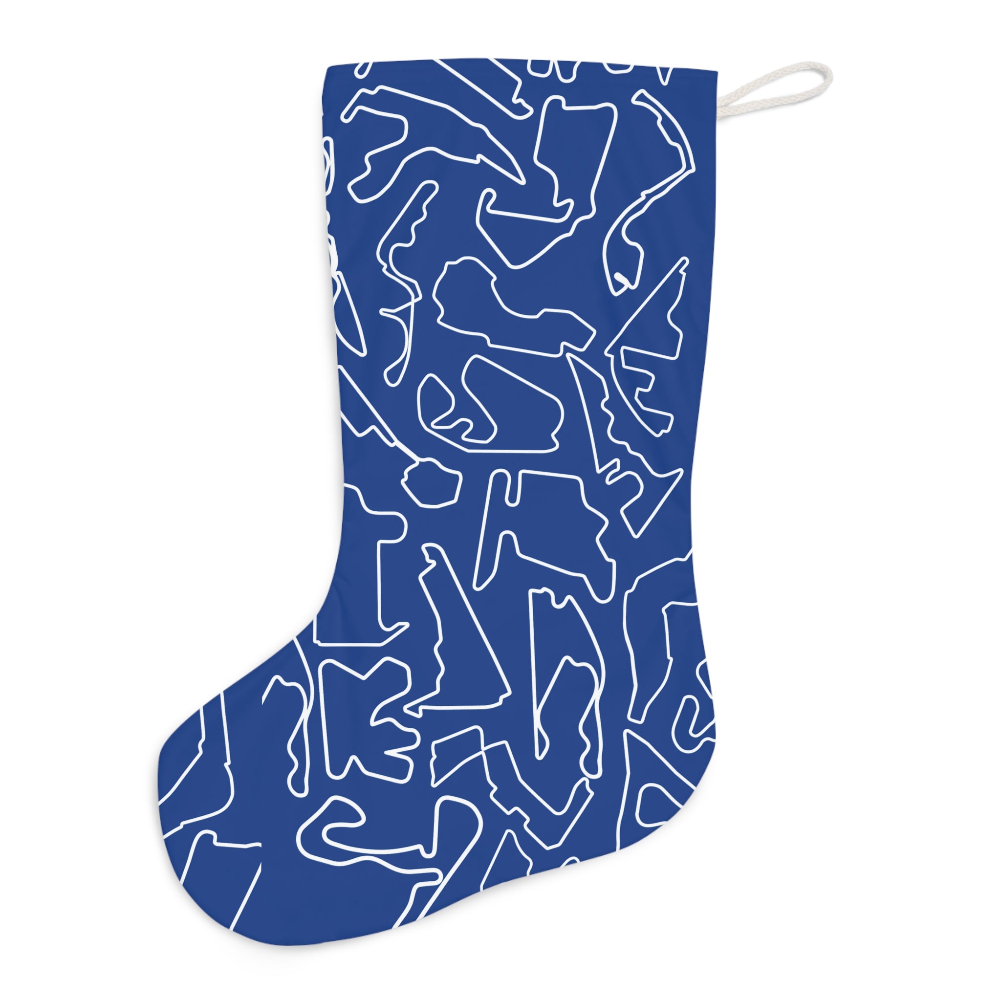 Lights Out and Away We Go - Blue GP Santa Stocking