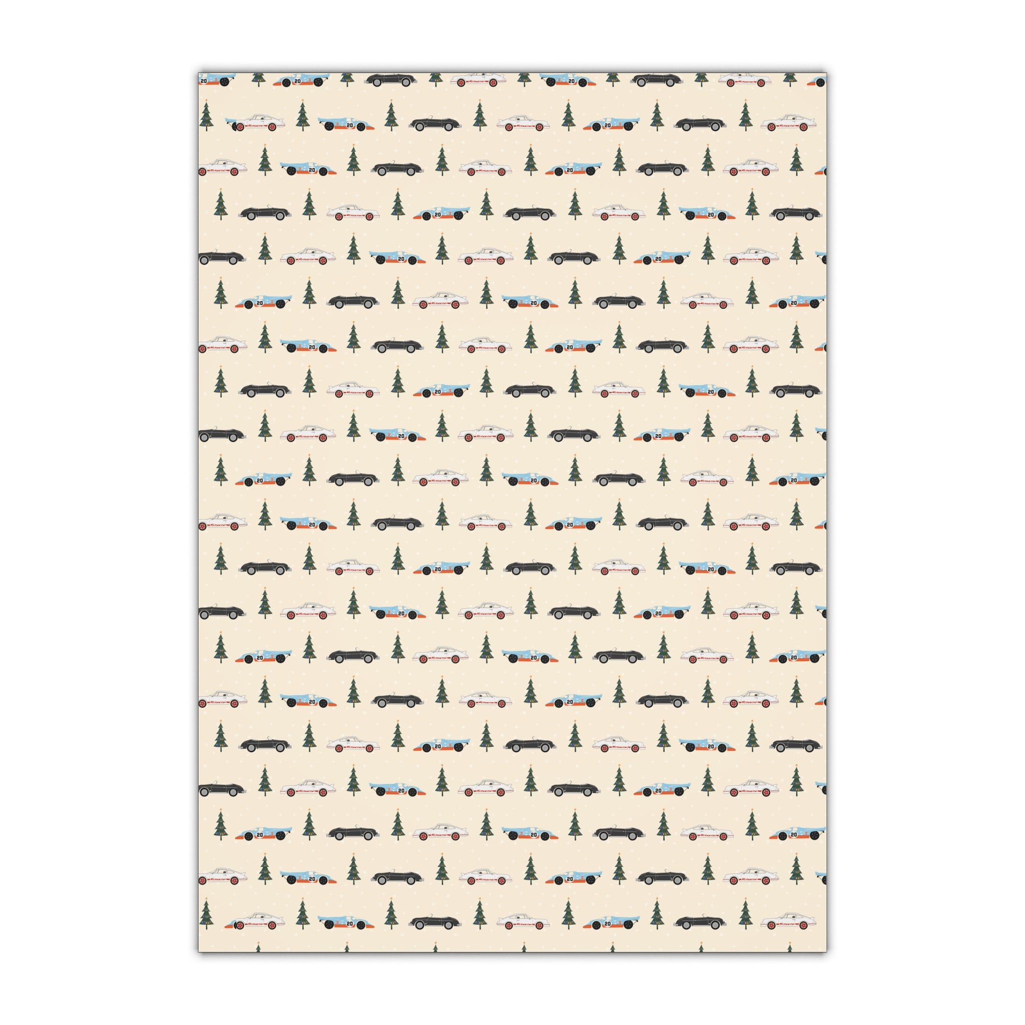 German Car - Gift Wrapping Paper Sheet, 1pc