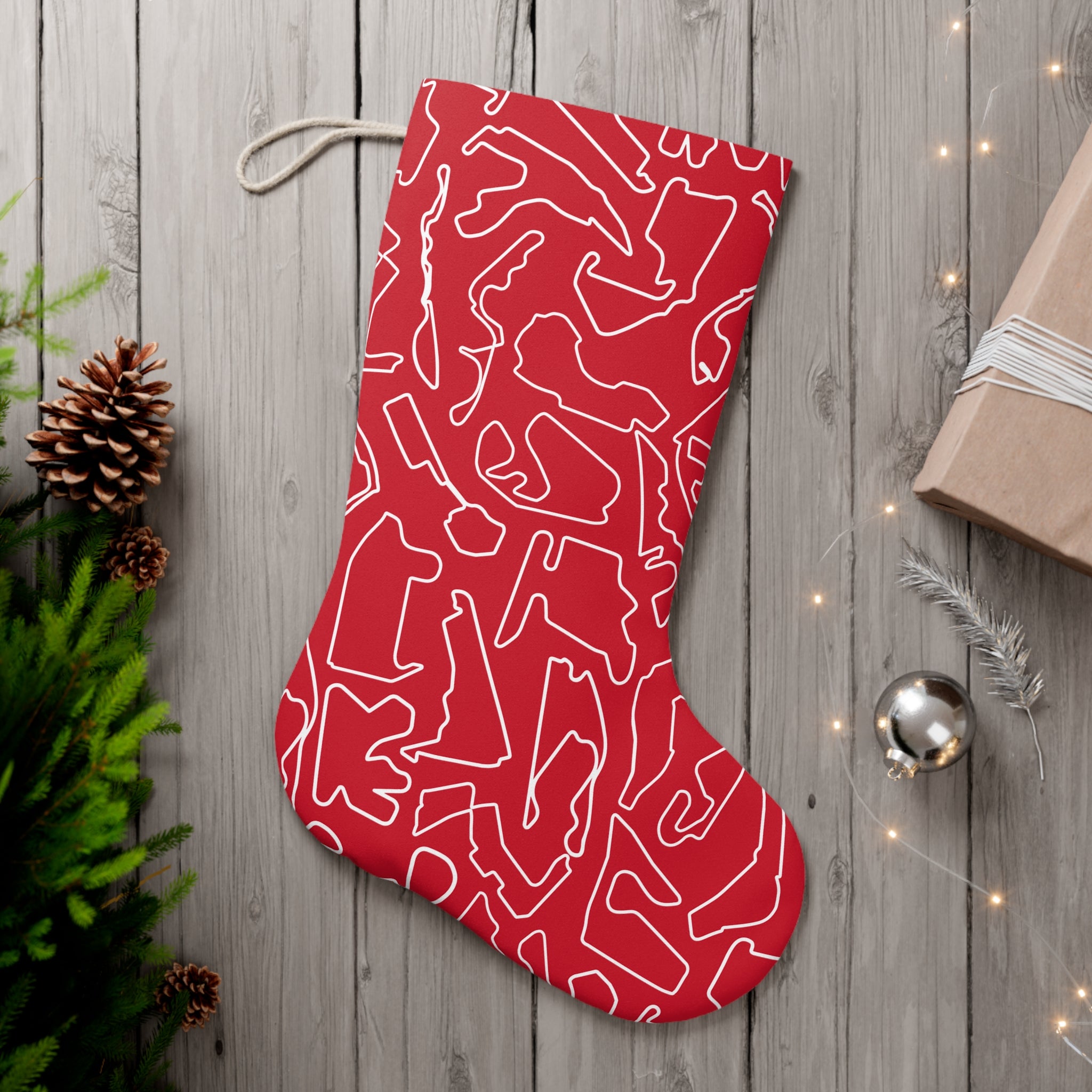 GP Race Tracks - Red Santa Stocking