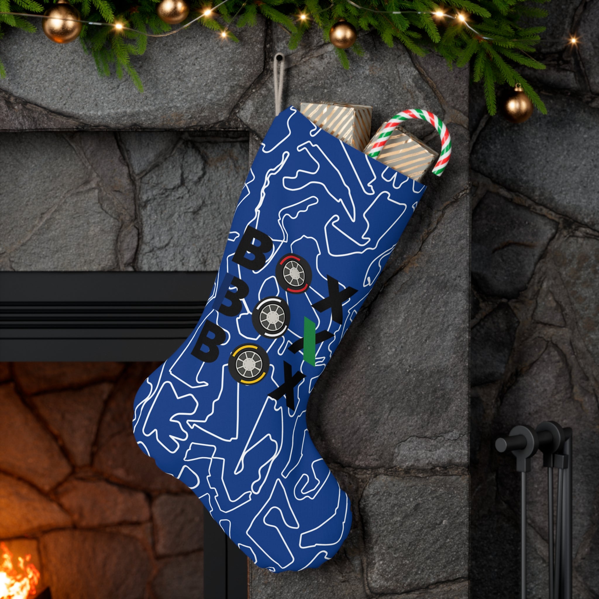 GP Box Box Box - Blue Santa Stocking