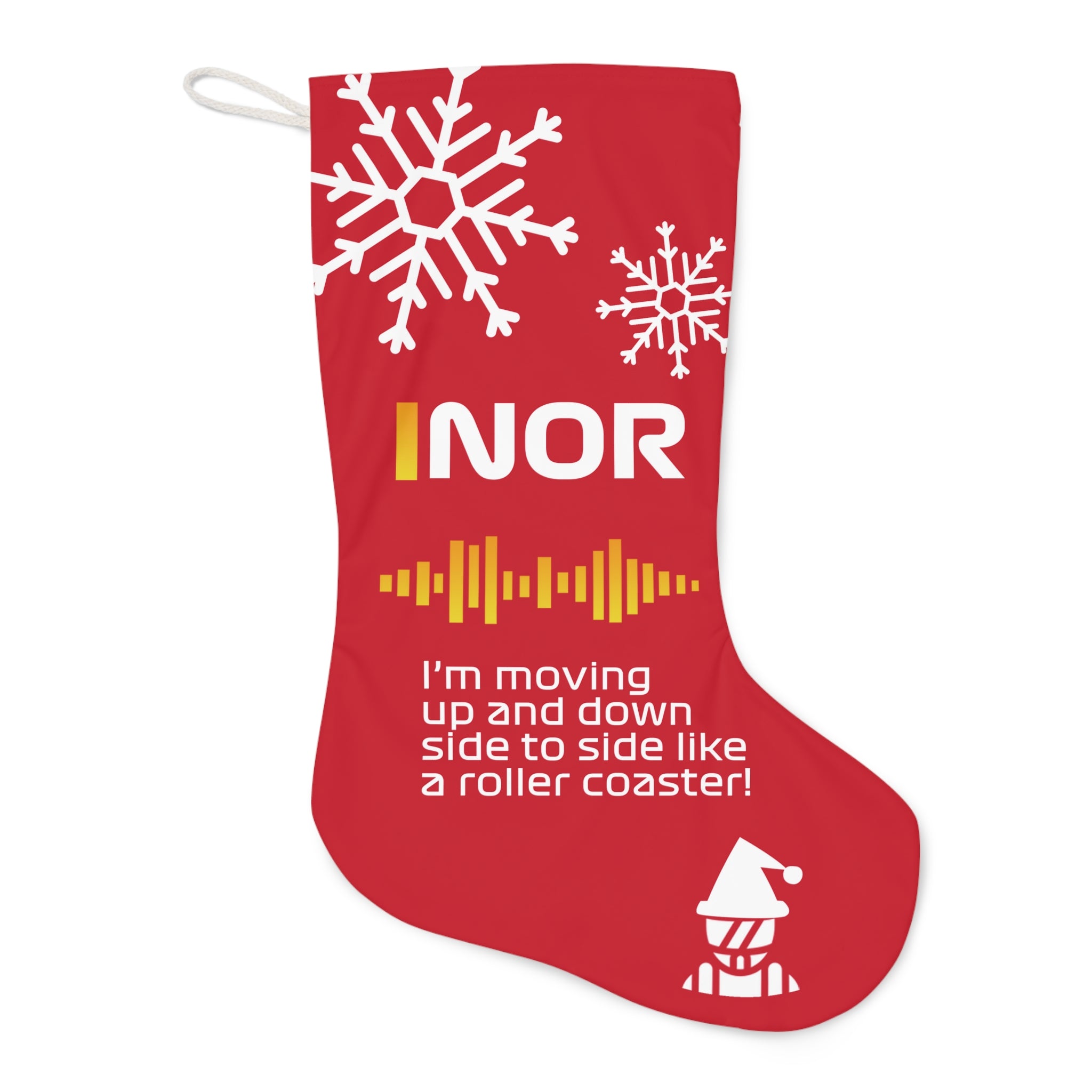 Norris Radio Message - Red Santa Stocking