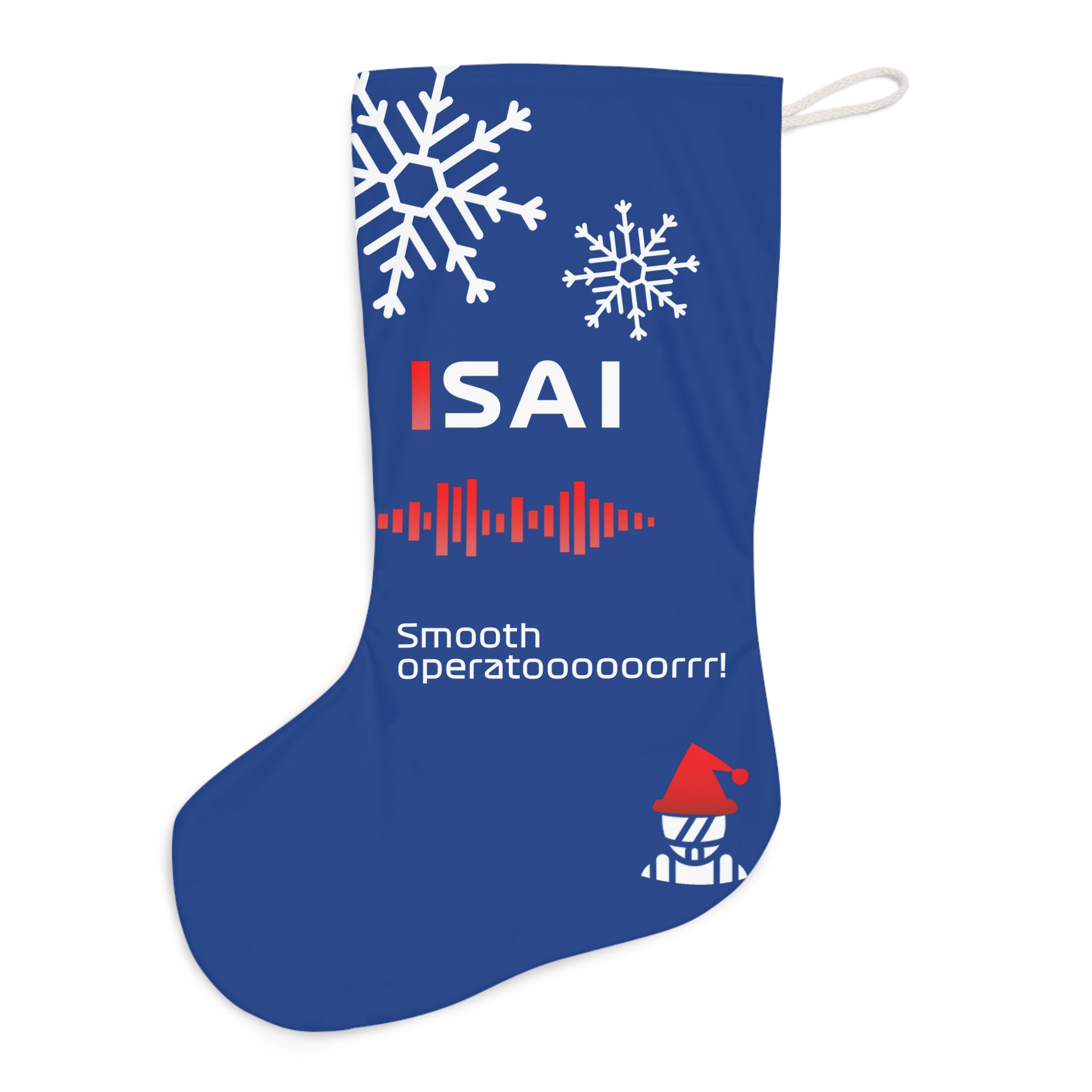 Sainz Radio Message - Blue Santa Stocking