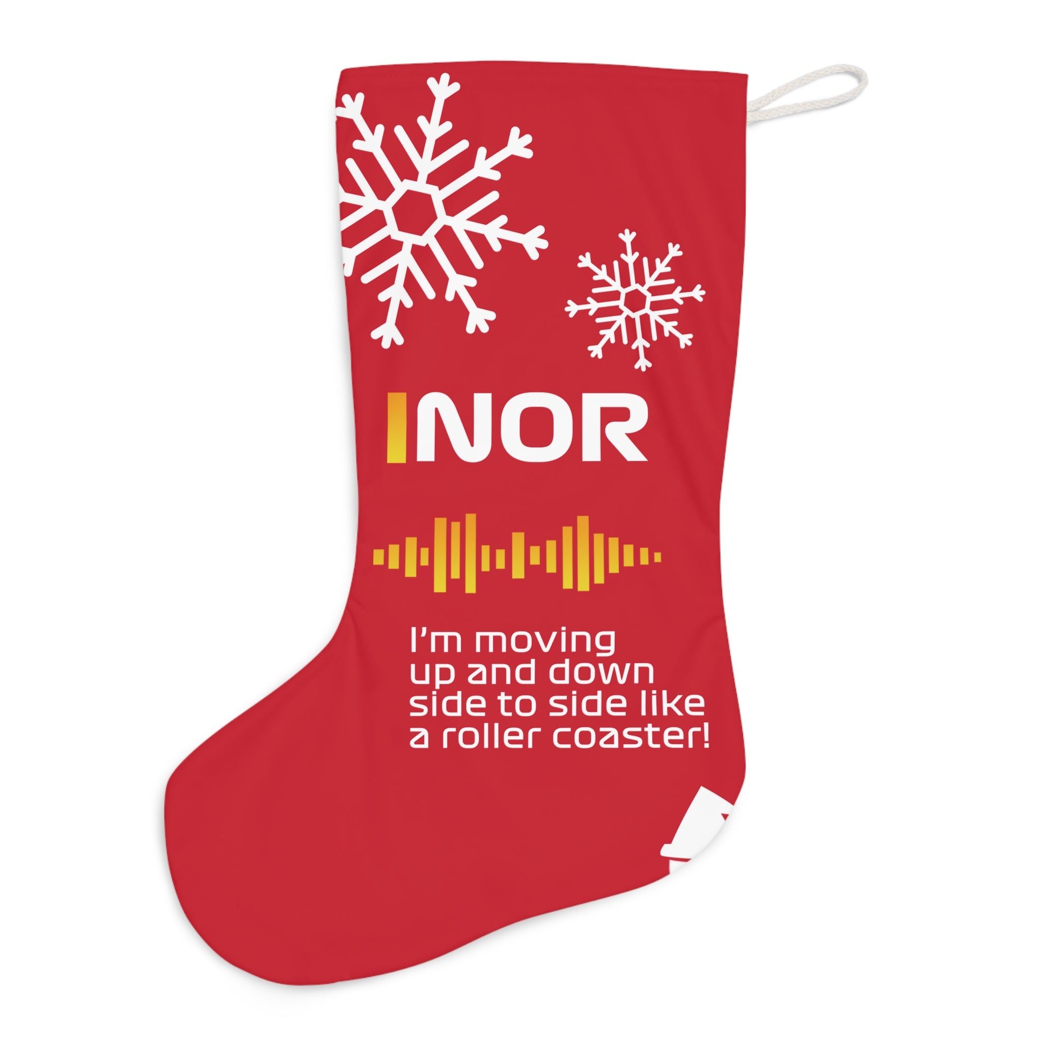 Norris Radio Message - Red Santa Stocking