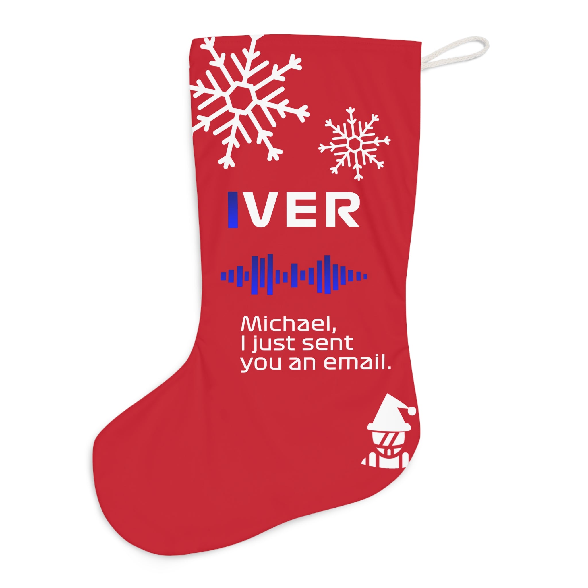 Max Radio Message - Red Santa Stocking