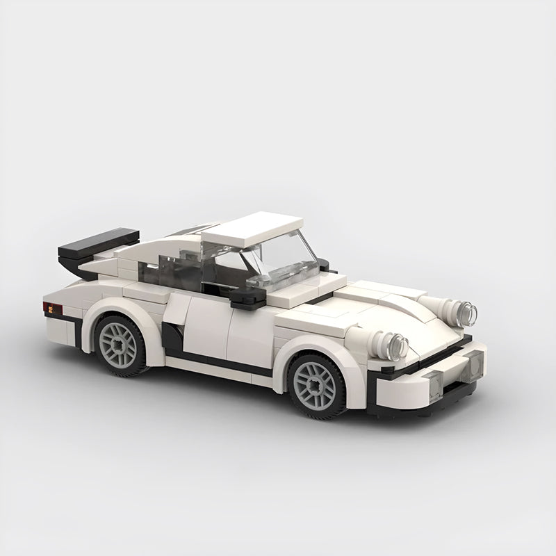 Porsche 911 Bricks Mini Blocks Set Rear View Prints