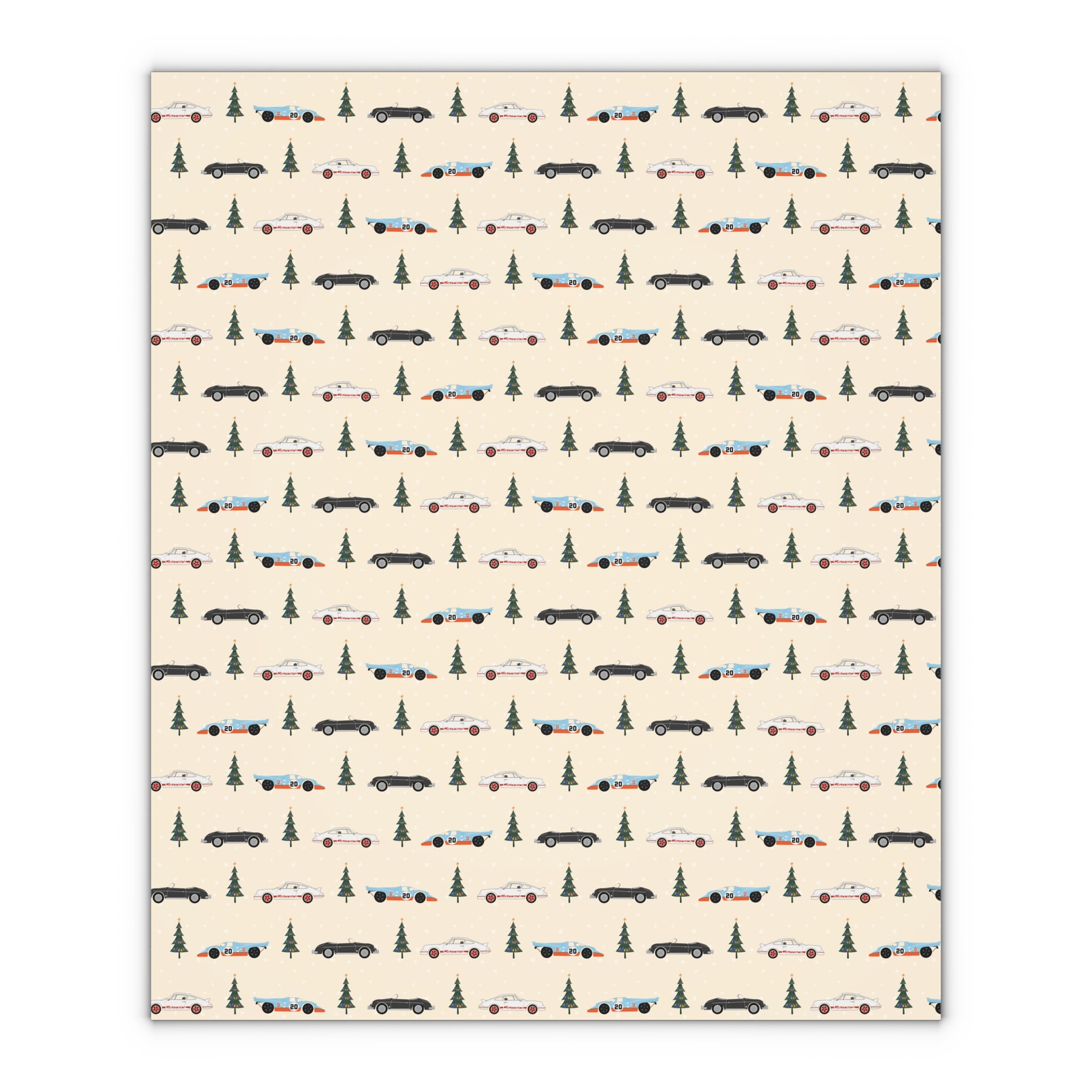 German Car - Gift Wrapping Paper Sheet, 1pc