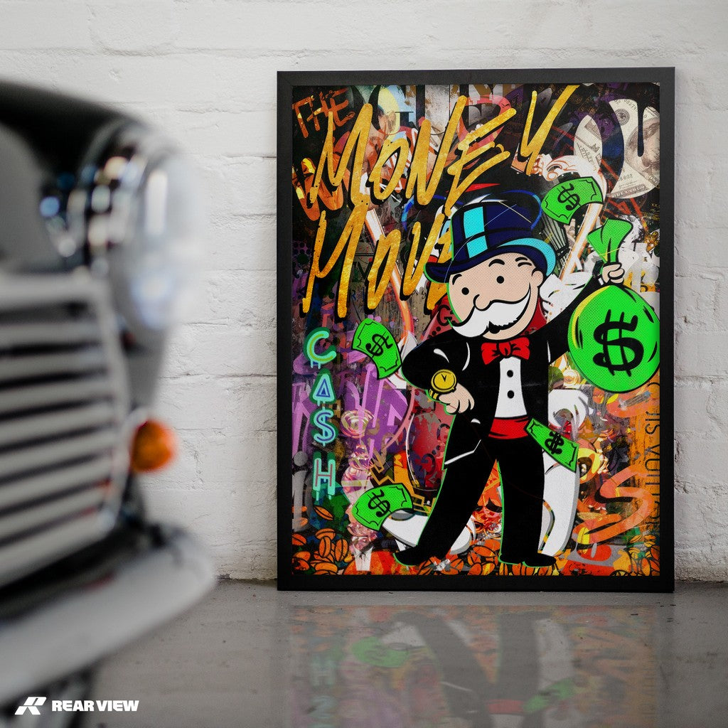 Der Bauplan der Geschwindigkeit – Silverstone Track Kunstdruck