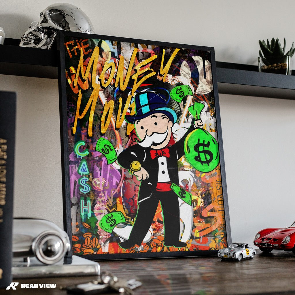 Der Bauplan der Geschwindigkeit – Silverstone Track Kunstdruck