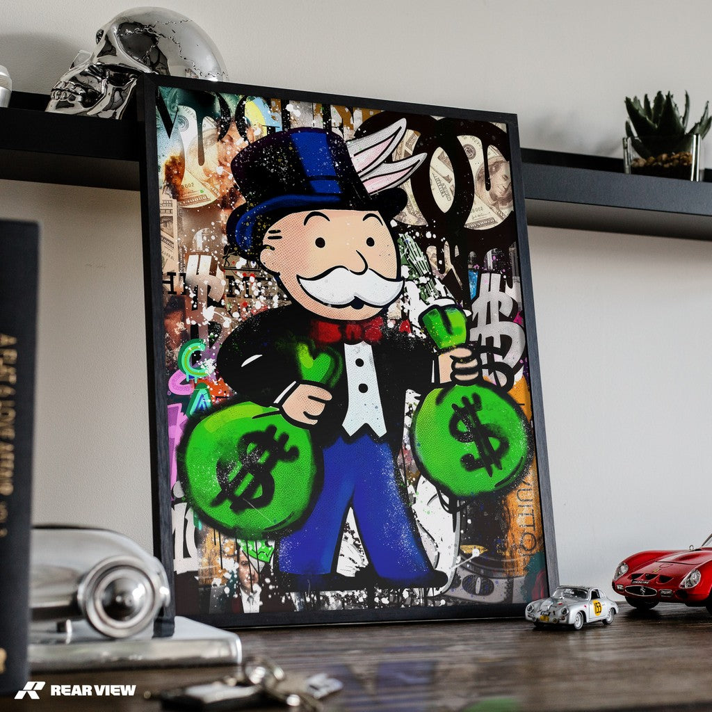 Der Bauplan der Geschwindigkeit – Silverstone Track Kunstdruck