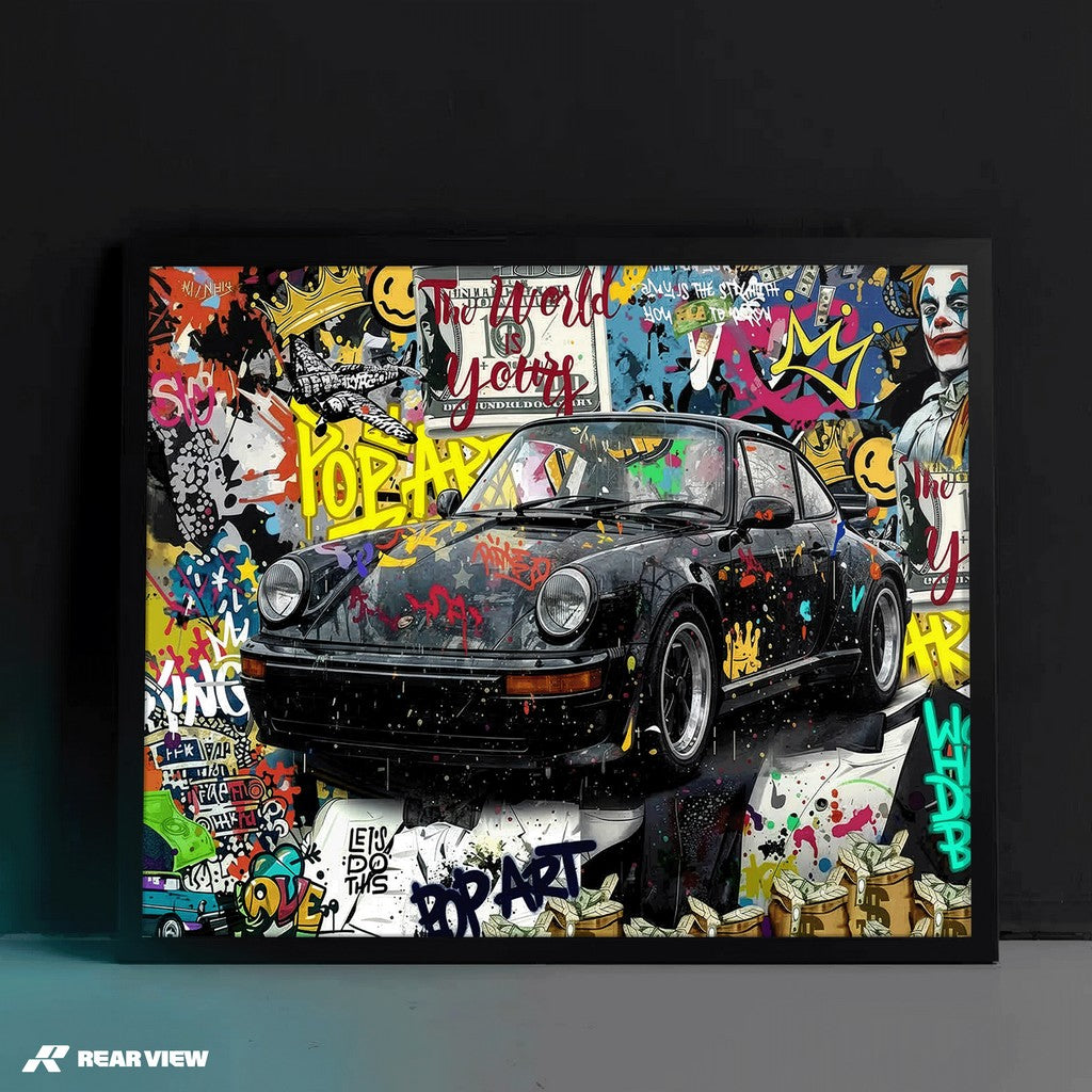 Der Bauplan der Geschwindigkeit – Silverstone Track Kunstdruck