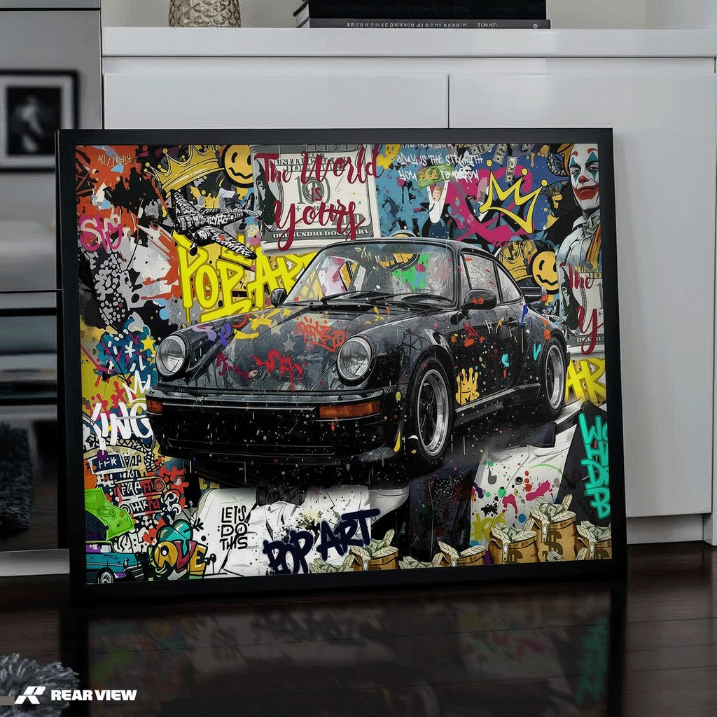 Der Bauplan der Geschwindigkeit – Silverstone Track Kunstdruck