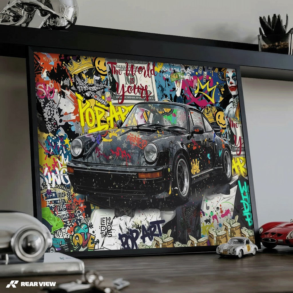 Der Bauplan der Geschwindigkeit – Silverstone Track Kunstdruck