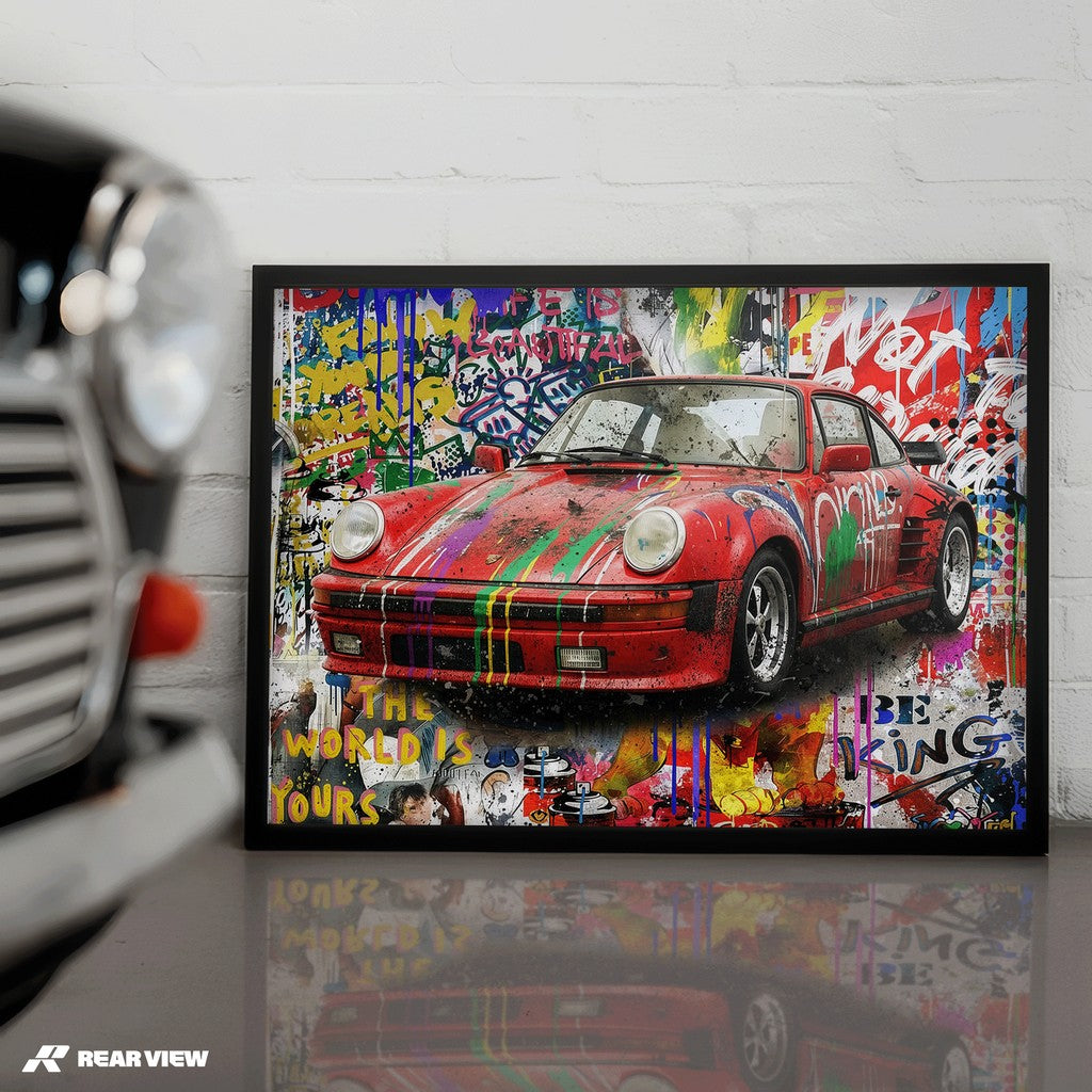 Der Bauplan der Geschwindigkeit – Silverstone Track Kunstdruck