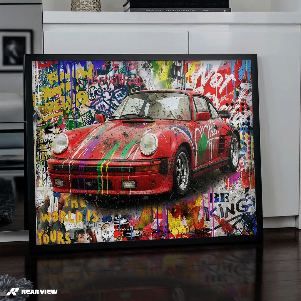 Der Bauplan der Geschwindigkeit – Silverstone Track Kunstdruck