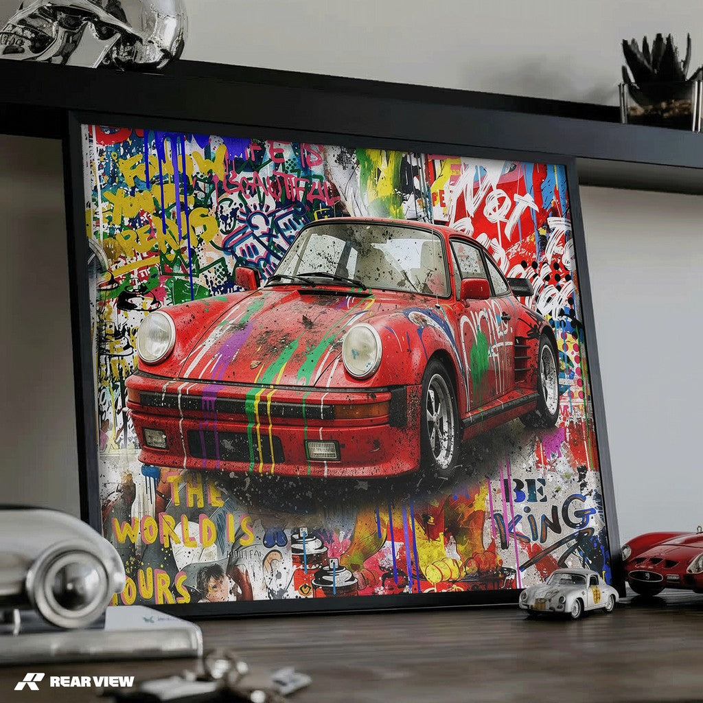 Der Bauplan der Geschwindigkeit – Silverstone Track Kunstdruck