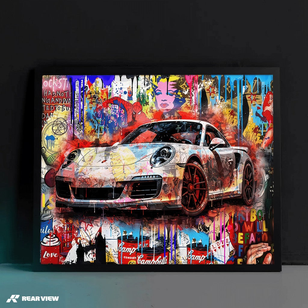 Der Bauplan der Geschwindigkeit – Silverstone Track Kunstdruck