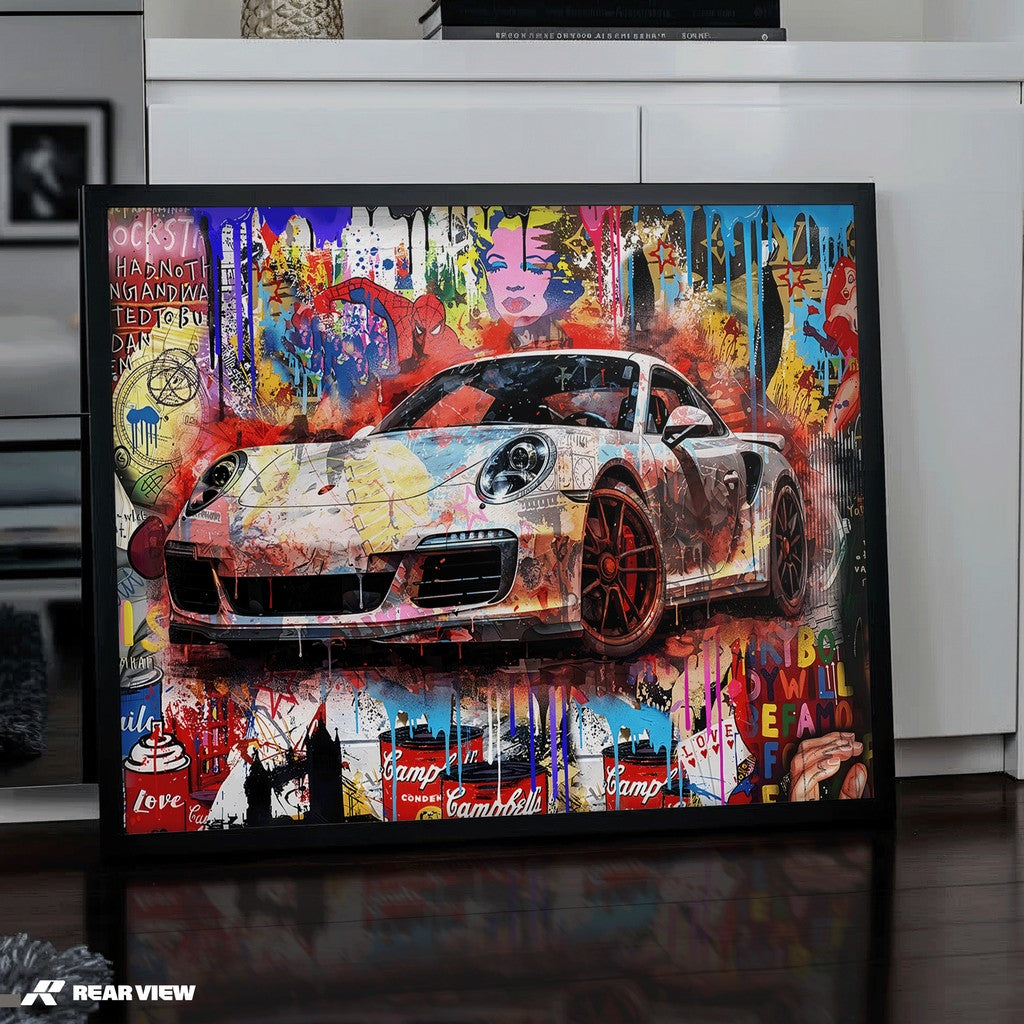 Der Bauplan der Geschwindigkeit – Silverstone Track Kunstdruck